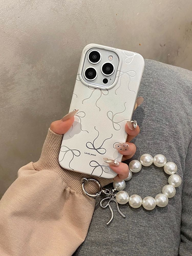 / Set Strap Phone Case Bow