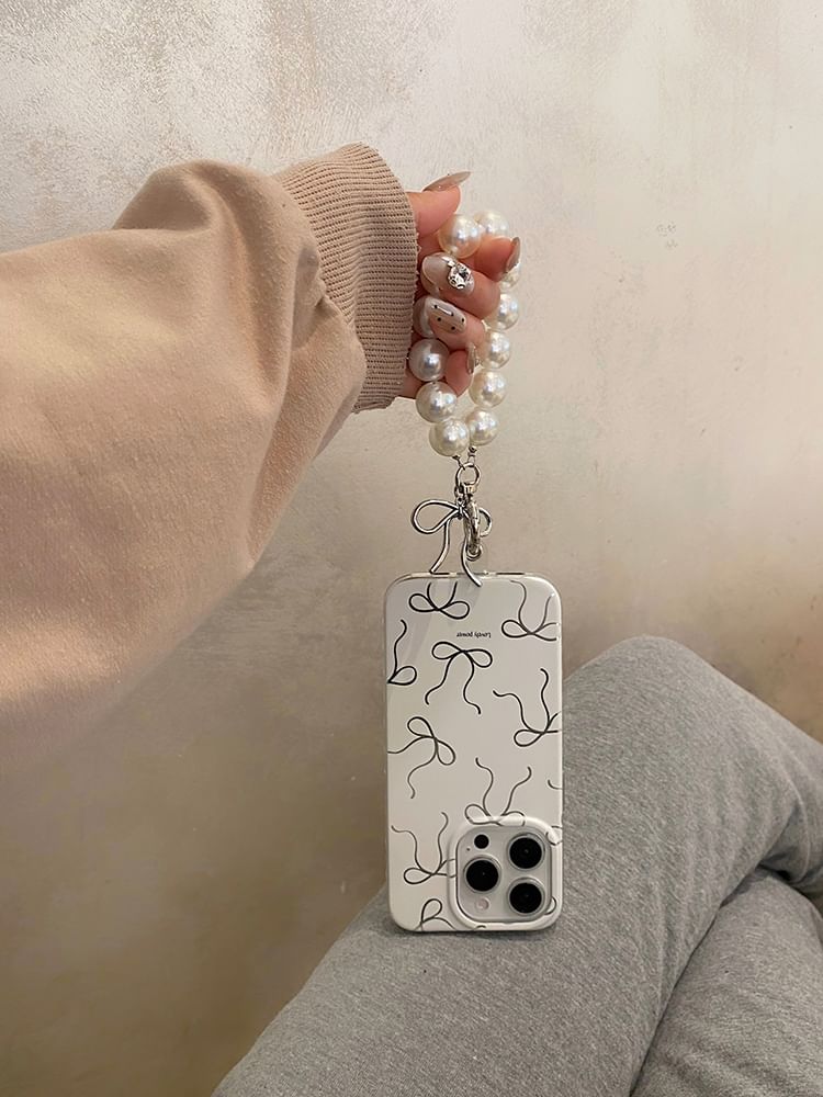 / Set Strap Phone Case Bow