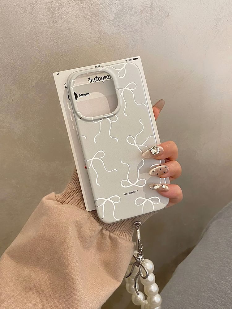 / Set Strap Phone Case Bow
