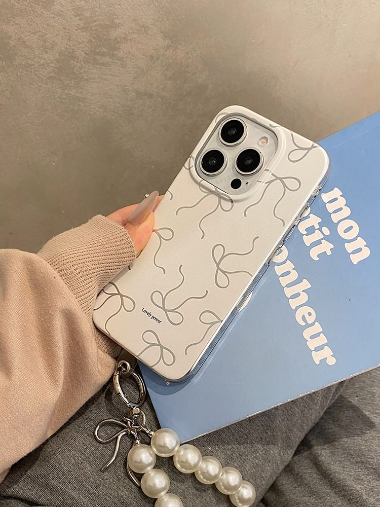 / Set Strap Phone Case Bow