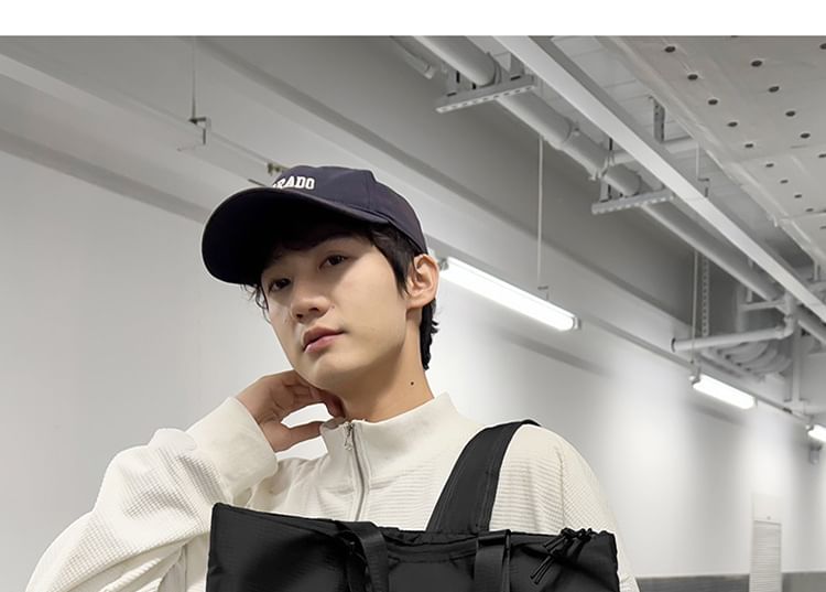 Panel Applique Tote Backpack Nylon