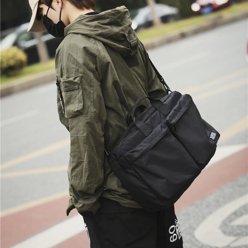 Sample Multi-Pocket Nylon Crossbody Bag