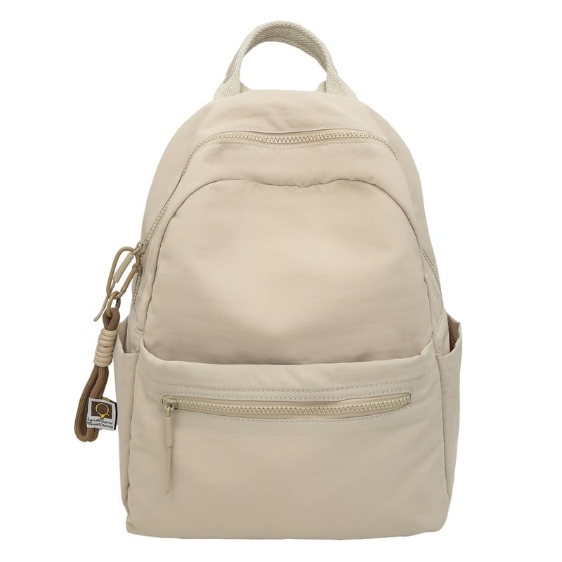 Sample Set: Plain Nylon Laptop Backpack + Bag Charm