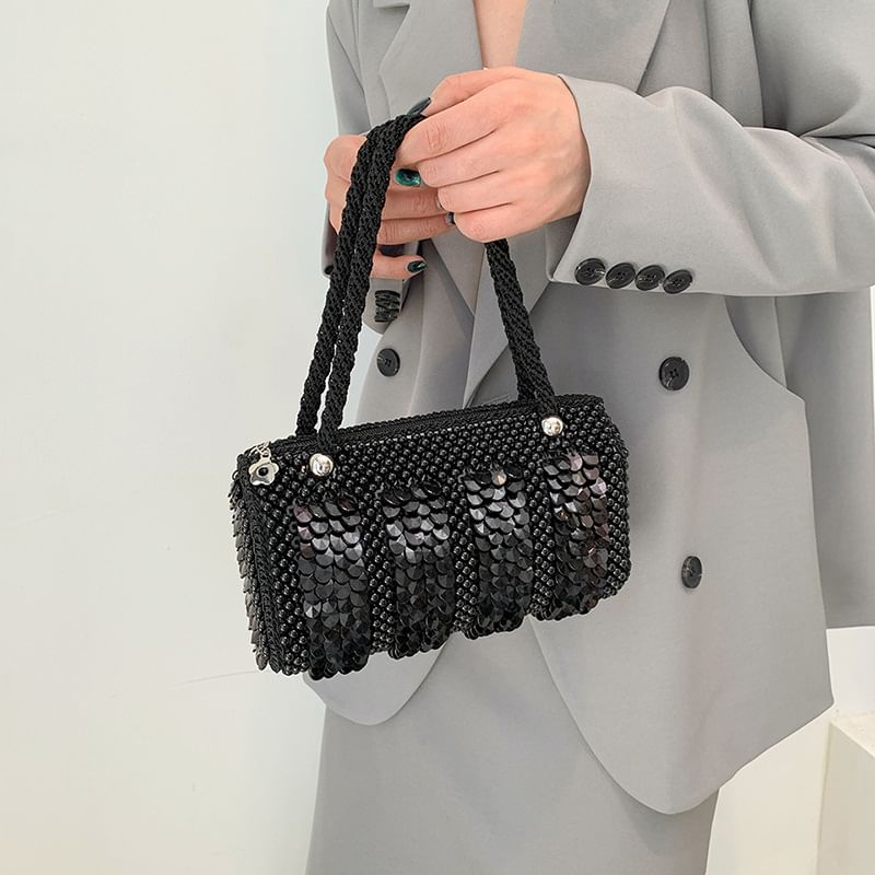 Sample Sequin Beaded Shoulder Bag