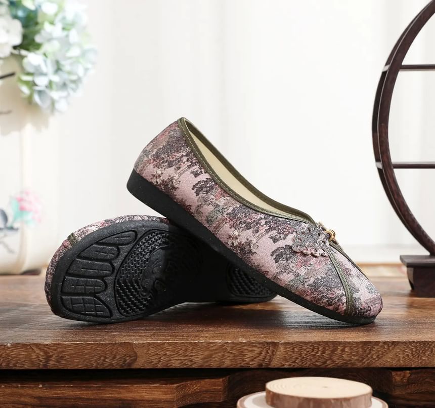 Flats Print Floral Panel