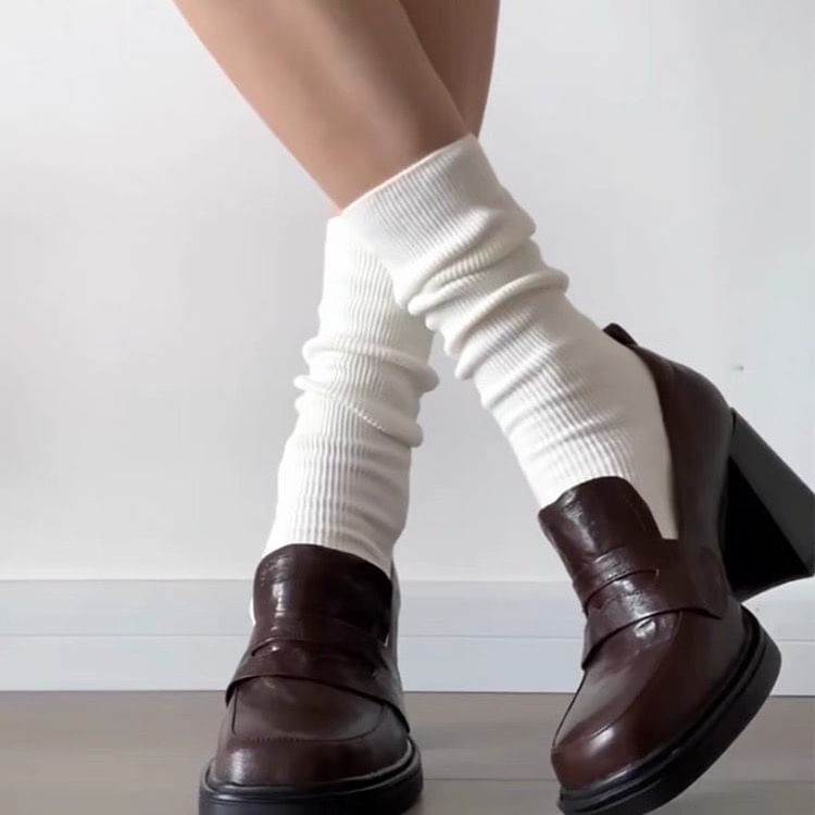 Pumps Heel Loafer Chunky