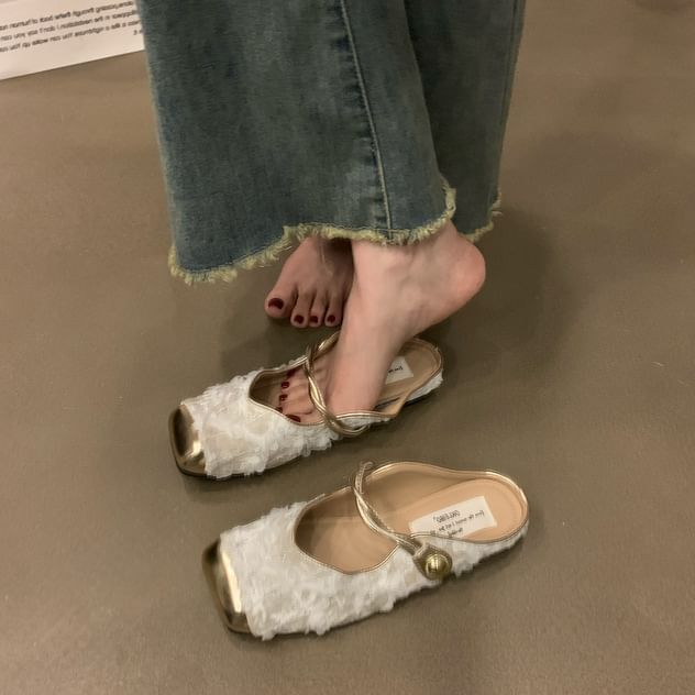 Toe Jane Cap Mules Mary