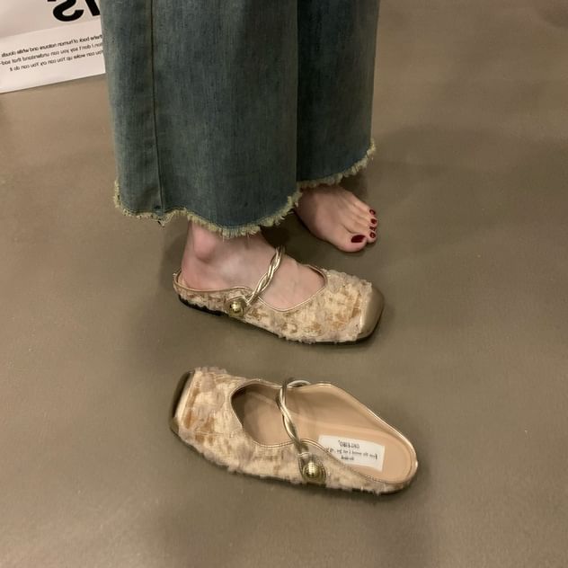 Toe Jane Cap Mules Mary
