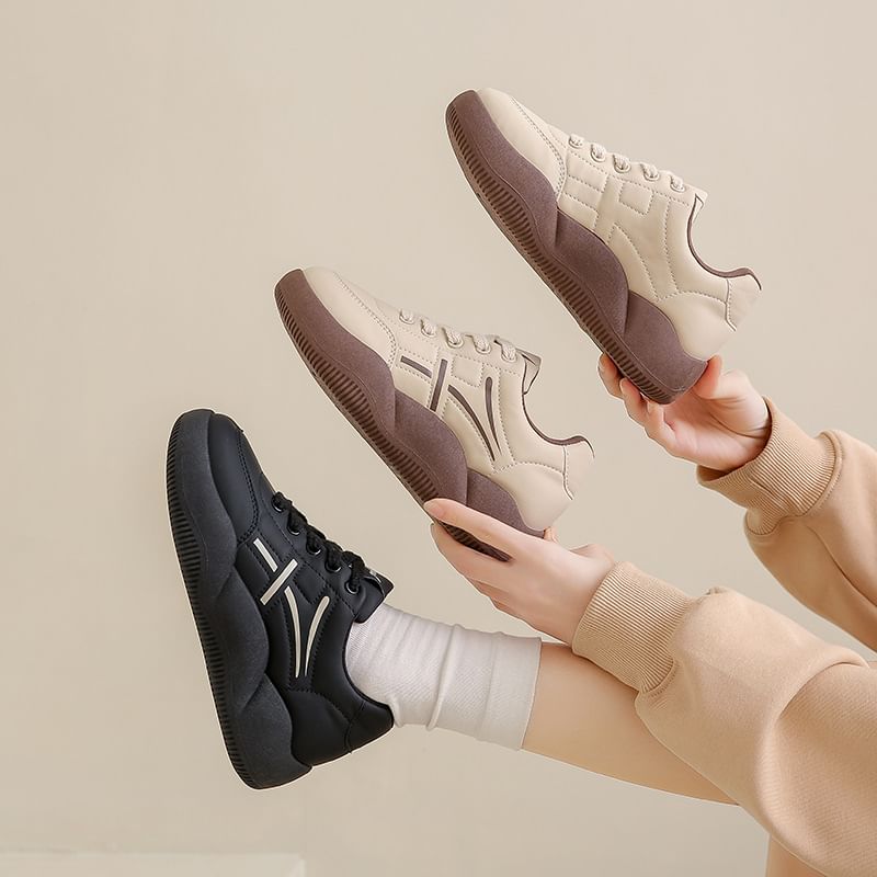 Panel Sneakers Platform