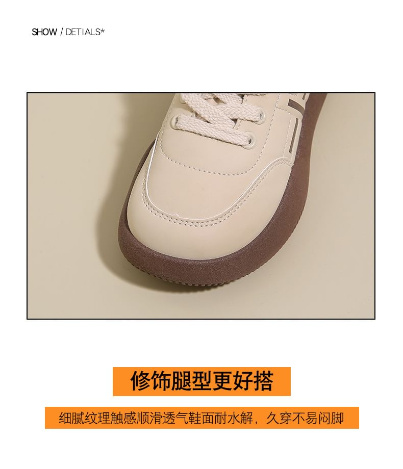 Panel Sneakers Platform