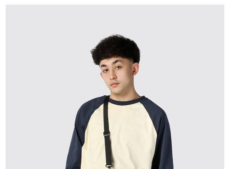 Lettering Crossbody Print Nylon Bag