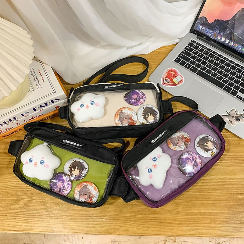 Panel Nylon Bag PVC Crossbody