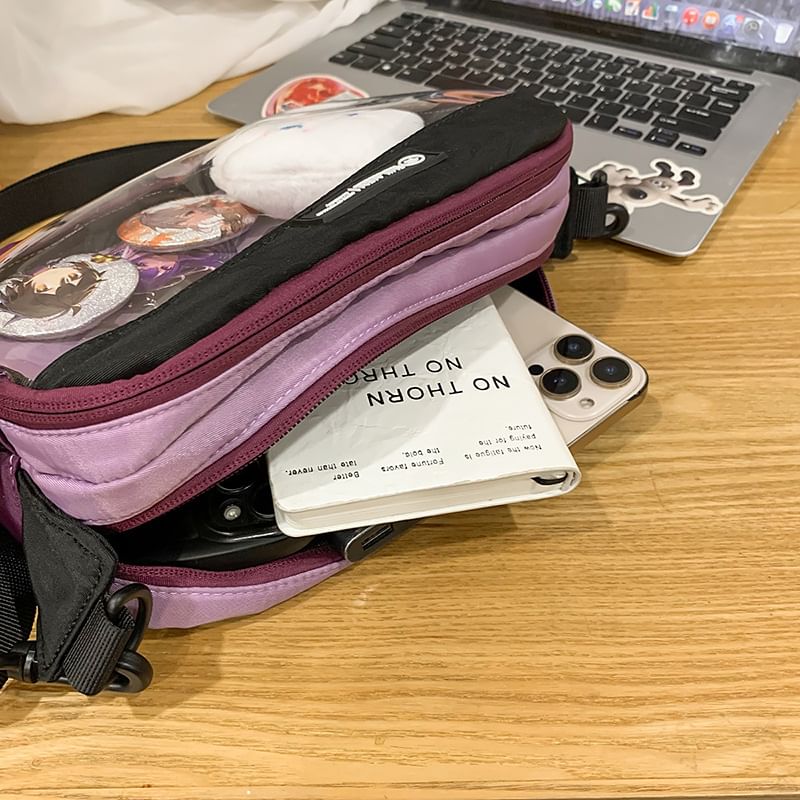 Panel Nylon Bag PVC Crossbody