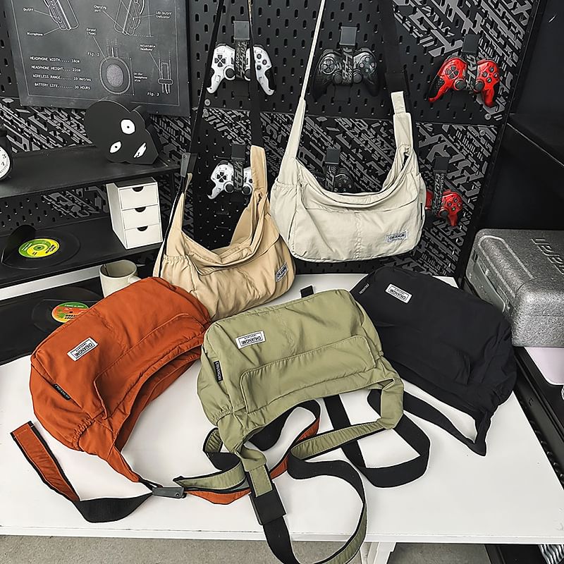 Nylon Plain Bag Crossbody