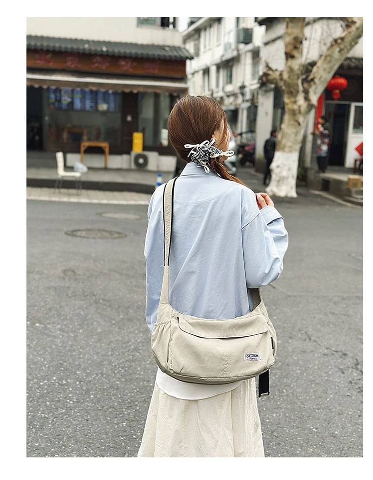 Nylon Plain Bag Crossbody