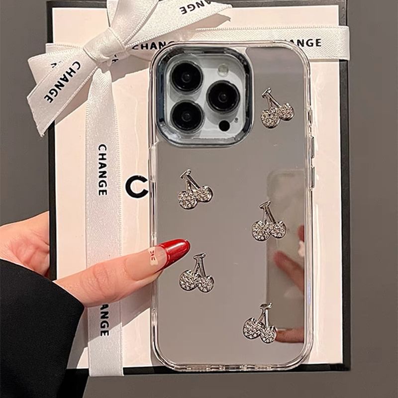 Phone / Mirrored Cherry Set Strap Case