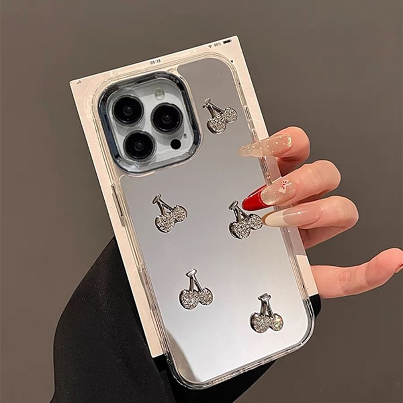 Phone / Mirrored Cherry Set Strap Case