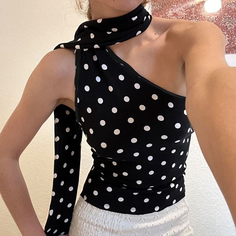 Top Halter Dotted