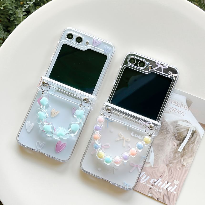 Bow Heart Case Strap / Set Phone