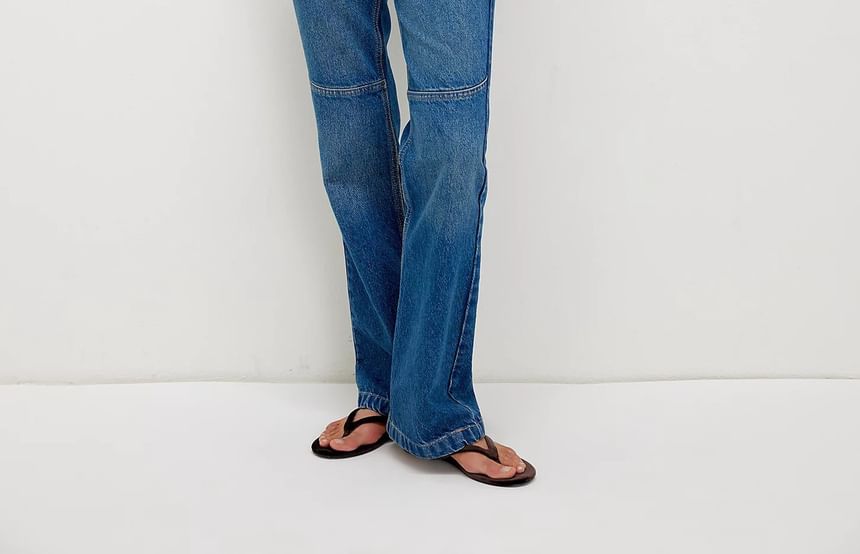 Washed Button-Up Slim-Fit Denim Tank Top