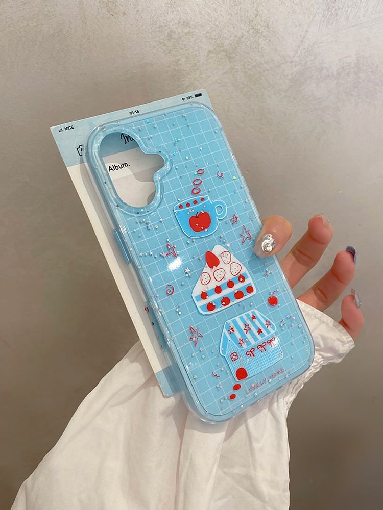 Strawberry Cake Plaid Phone Case