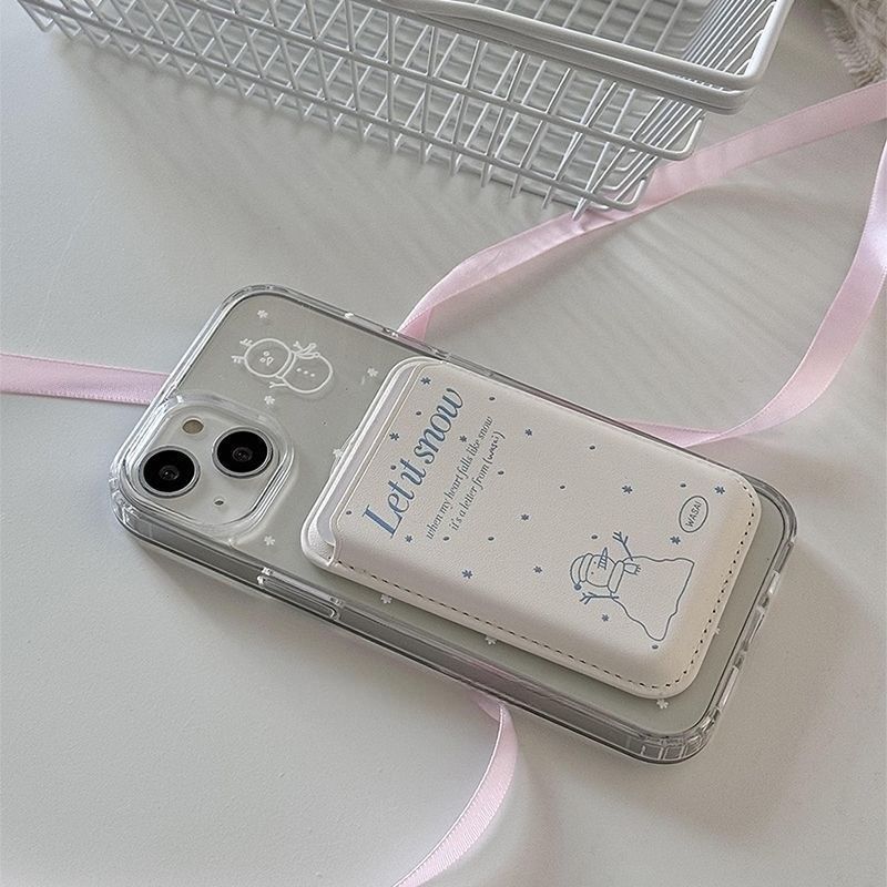 Snowman Magnetic (Compatible with MagSafe) Phone Case / Card Holder / Set