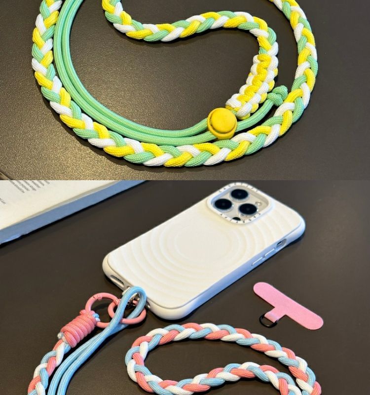 Strap Braided Phone with Lanyard Pad