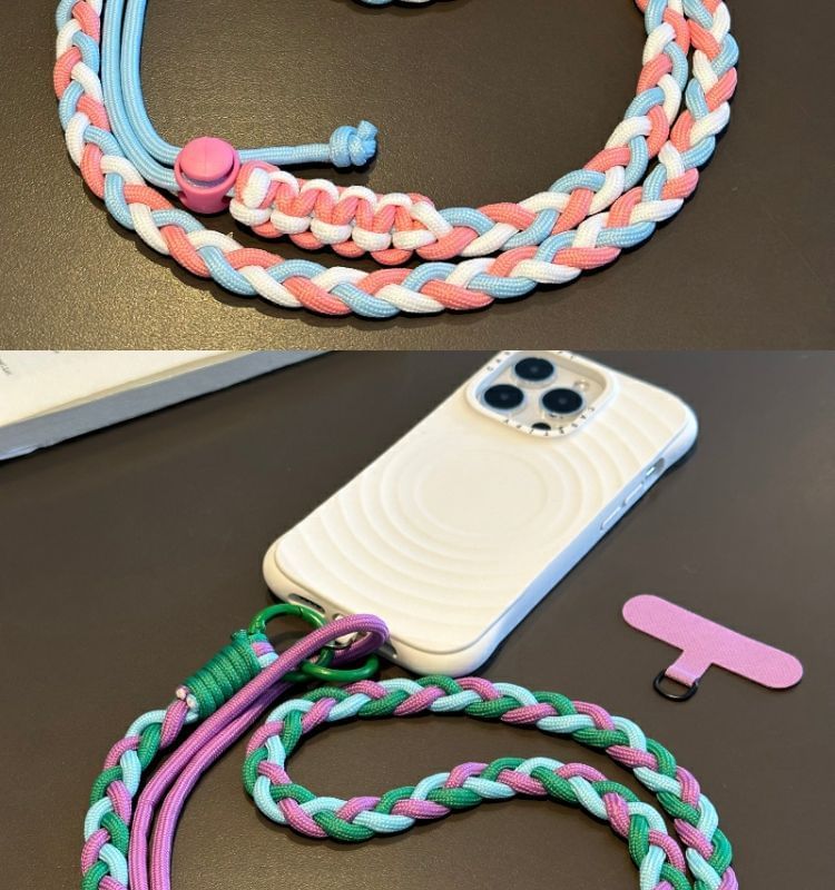Strap Braided Phone with Lanyard Pad