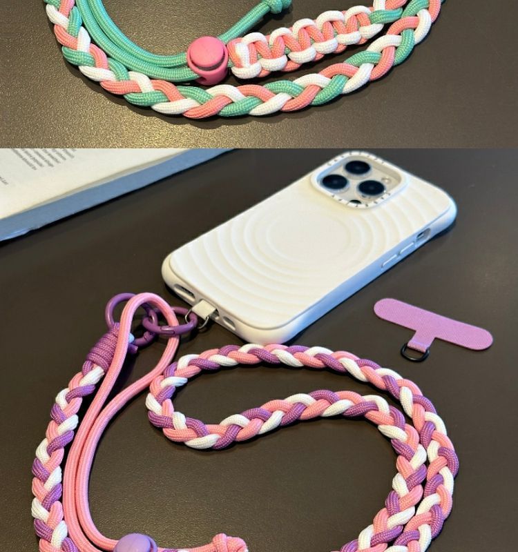 Strap Braided Phone with Lanyard Pad