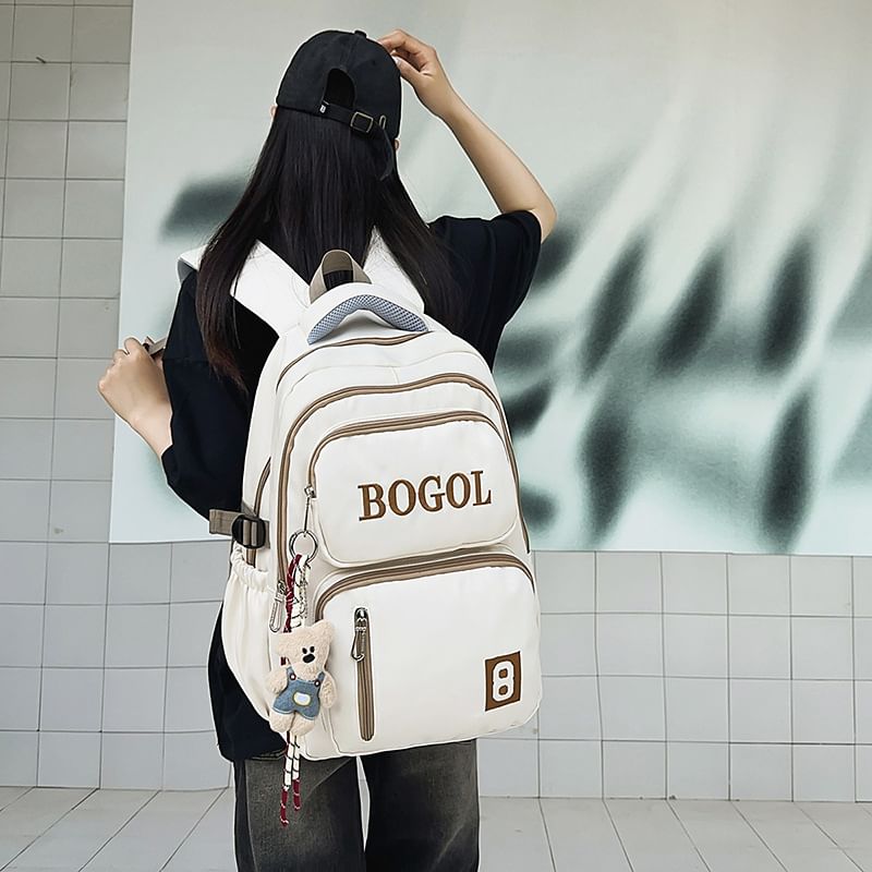 Zip Backpack Lettering
