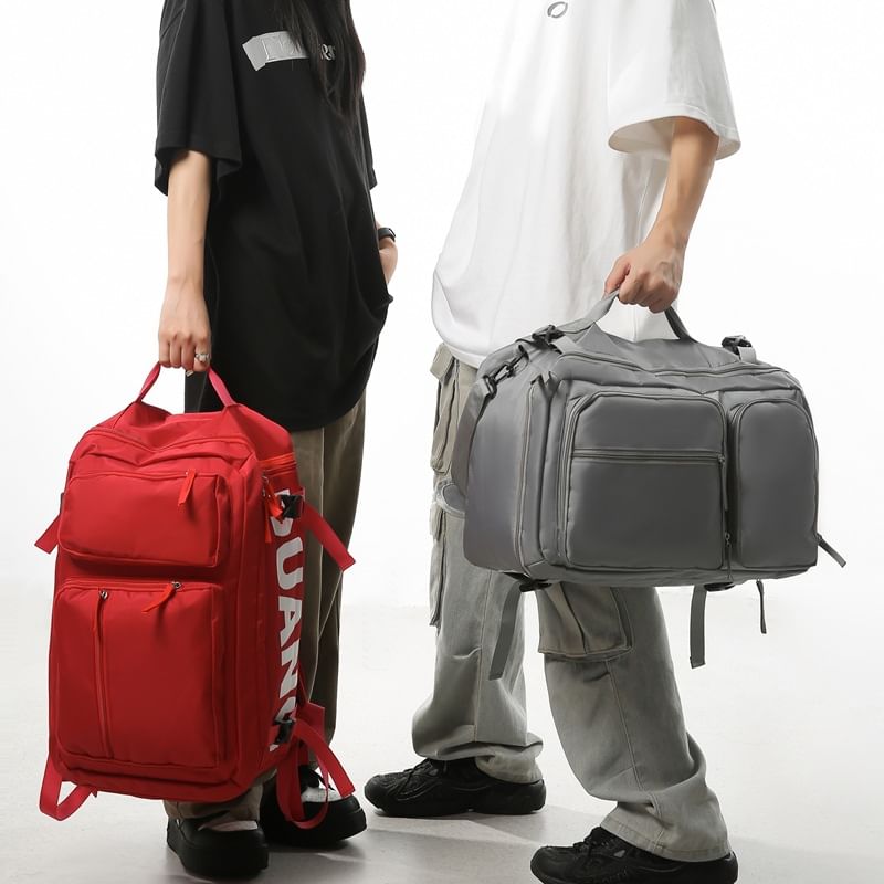Zip Lettering Backpack