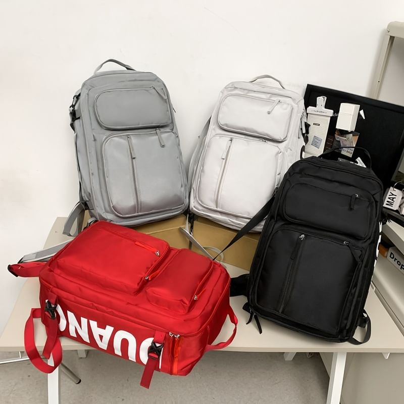 Zip Lettering Backpack