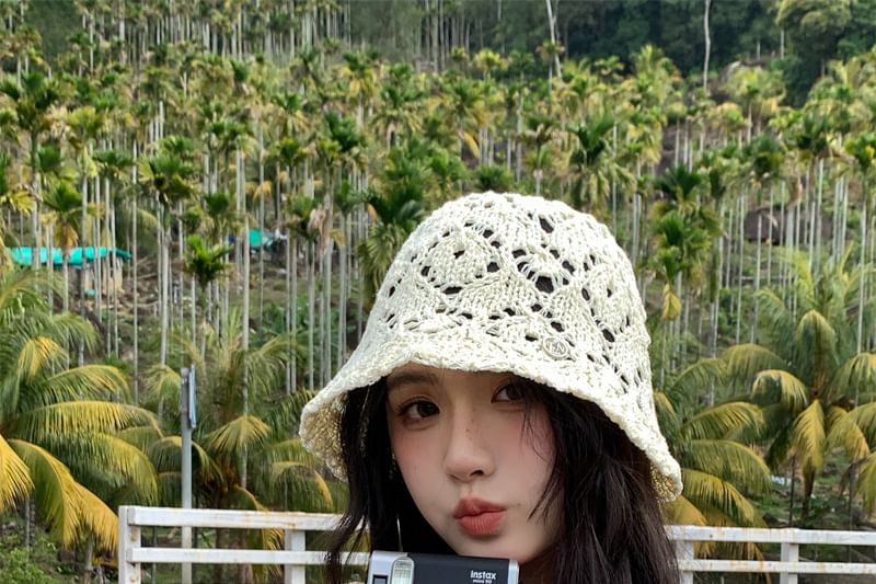 Crochet Bucket Hat Straw