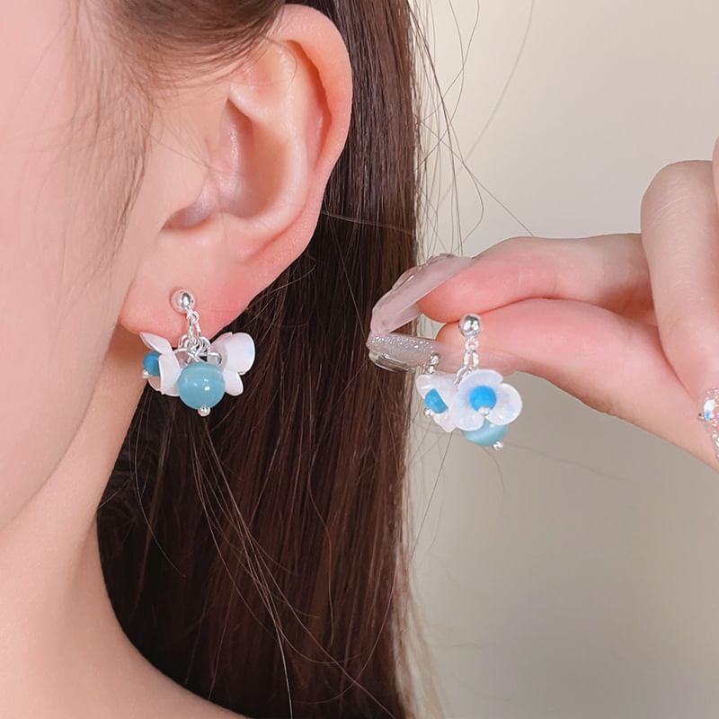Beaded Necklace Drop / Earring Floral