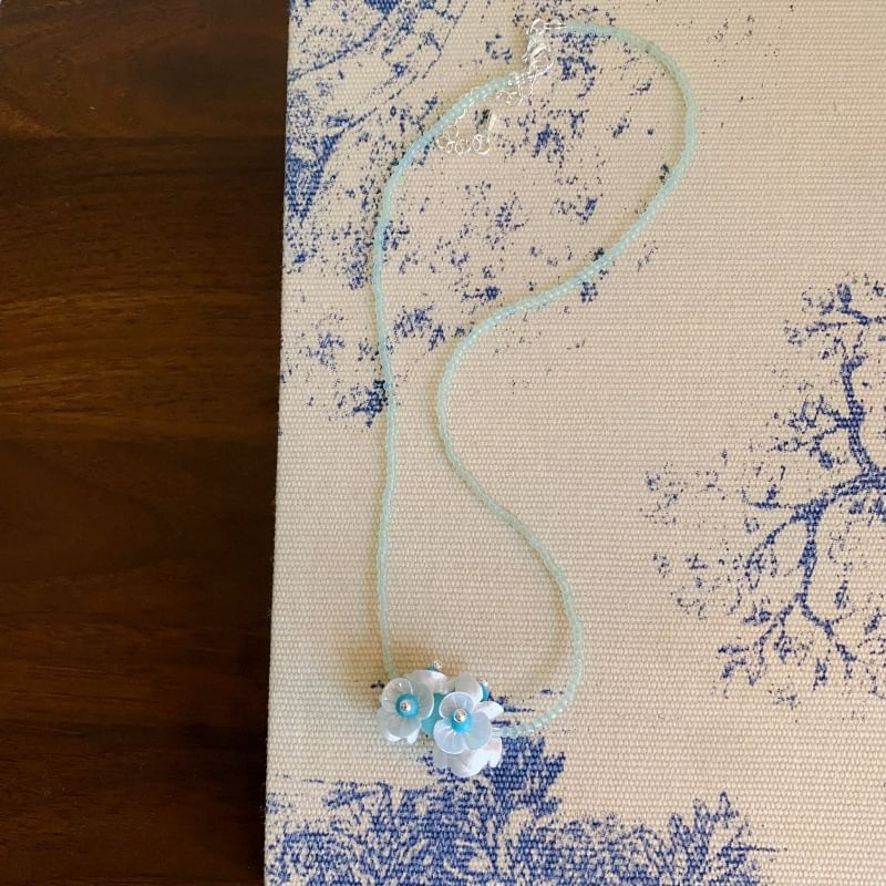 Beaded Necklace Drop / Earring Floral