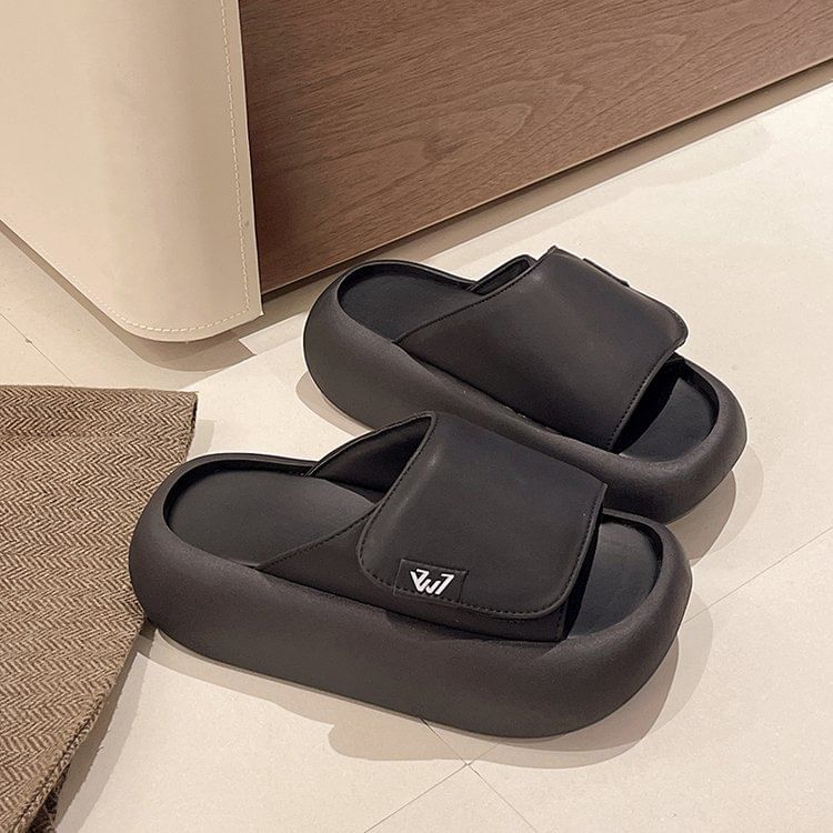 Adhesive Strap Sandals Platform