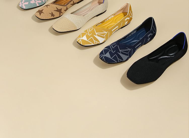 Square Toe Flats