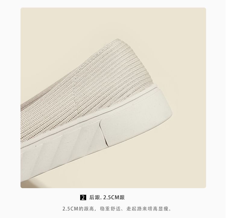 Sample Buckled Platform Slip-Ons