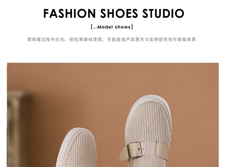 Sample Buckled Platform Slip-Ons