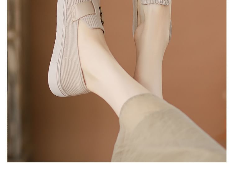 Sample Buckled Platform Slip-Ons