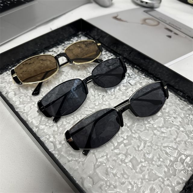Rectangular Plain Sunglasses