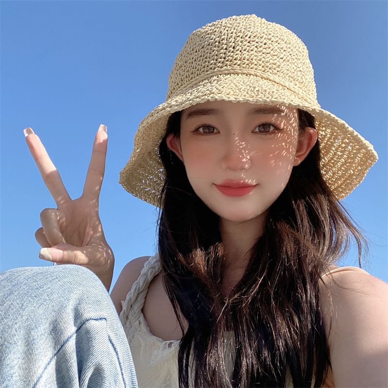 Straw Hat Cloche