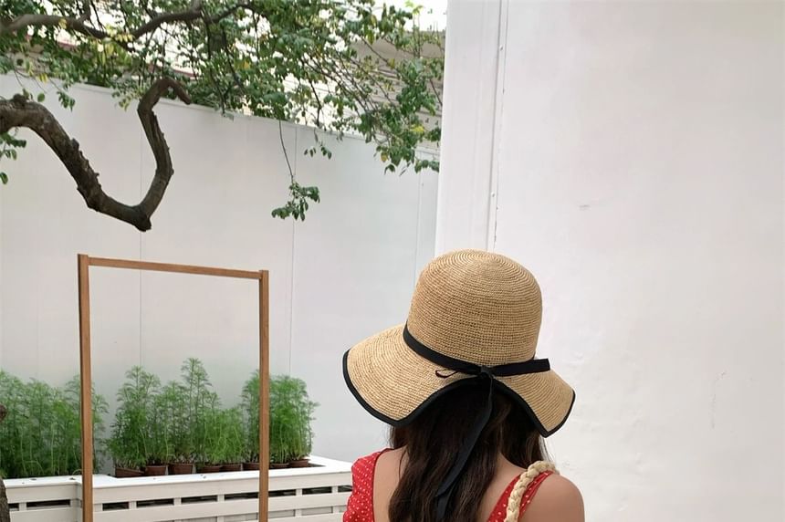 Cloche Two Straw Tone Hat