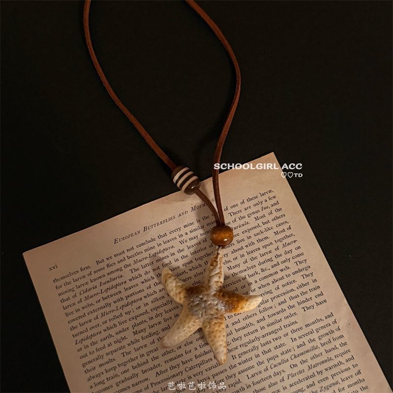 Pendant Cord Necklace Bead Starfish
