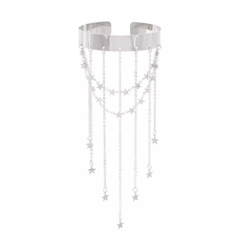 Alloy Open Fringed Armlet Star