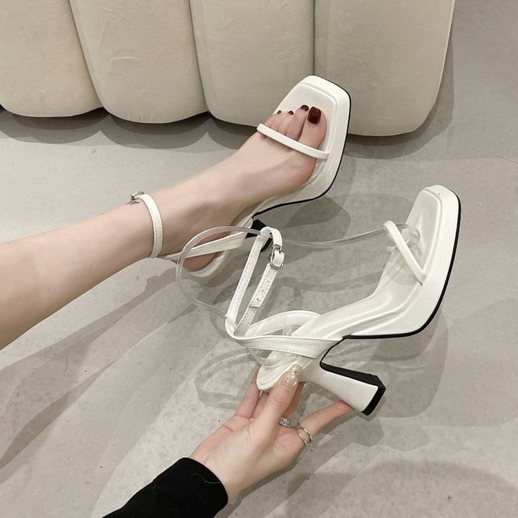 Ankle Platform High Sandals Heel Strap