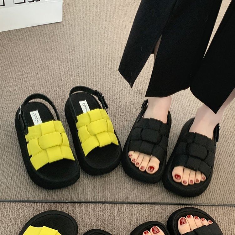 Sandals Platform Woven