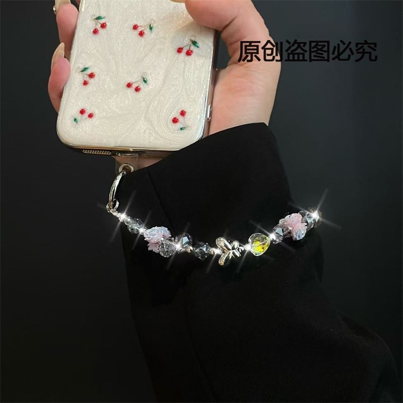 Lanyard with Pad Phone Flower