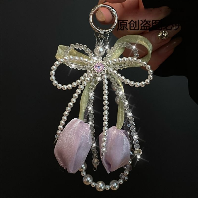 Pearl with Faux Phone Lanyard Pad
