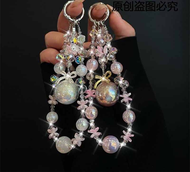 Lanyard Faux Phone Pad Pearl with
